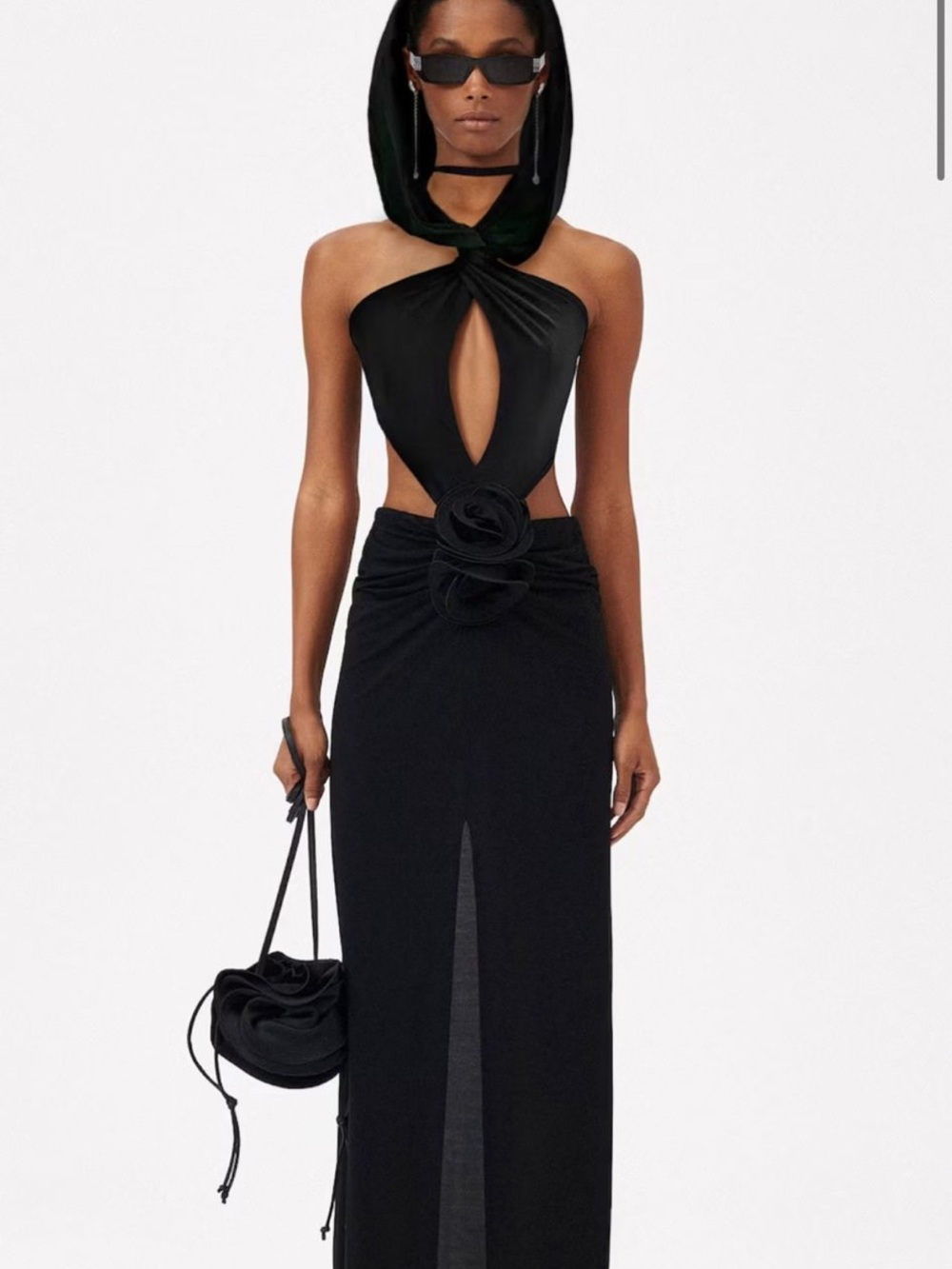 Madga butrym black maxi dress